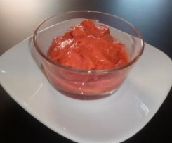 sorvete cremoso de morango e banana