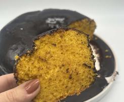 Bolo de cenoura e laranja vegan