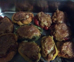 Pimentos Recheados de Carne Moída