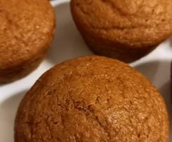 Muffins de abóbora manteiga, laranja e canela