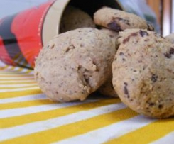 cookies de aveia e chocolate preto