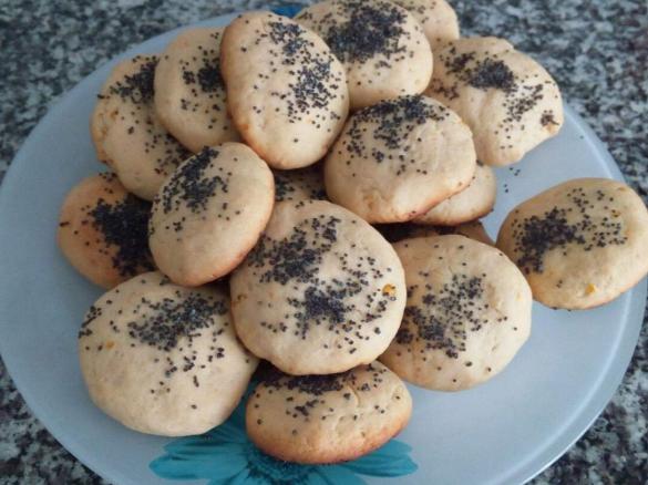 Bolinhos de limão e papoila