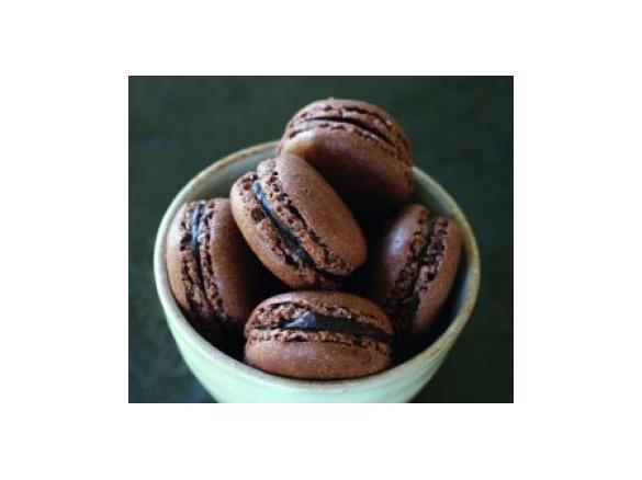 Macarrones de chocolate