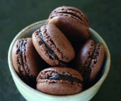 Macarrones de chocolate