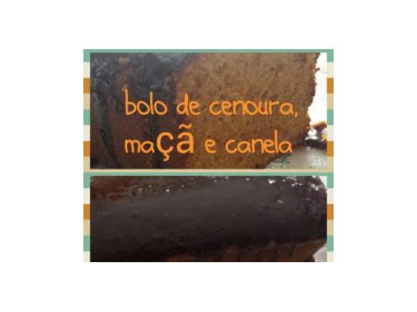 Bolo de cenoura e maça