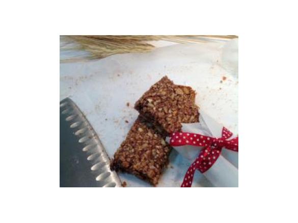 Barras de cereais com chocolate