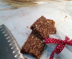 Barras de cereais com chocolate