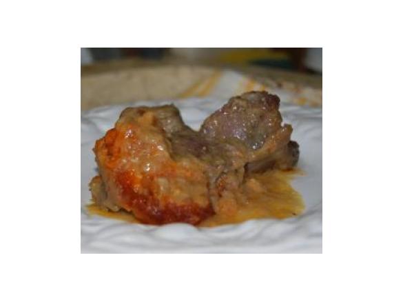 Bochechas de porco com farinheira