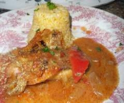 Filetes assados no forno