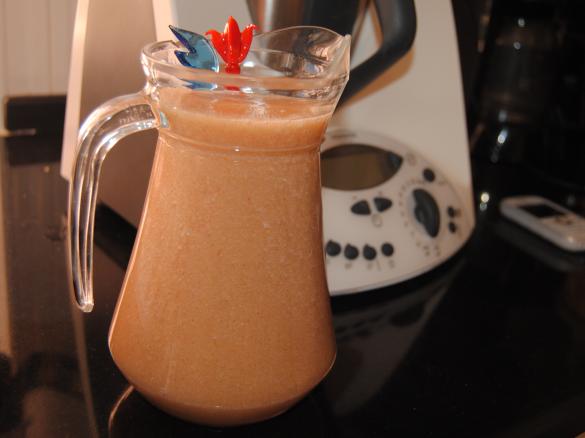 Sumo de meloa e pêra