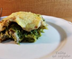 lasanha de bacalhau com espinafres