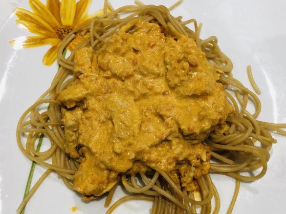 Strogonoff de peru com cenoura