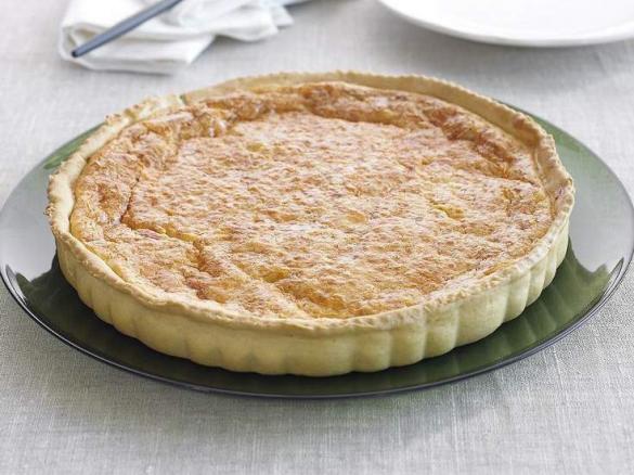Quiche rápida com alho francês
