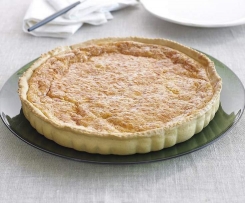 Quiche rápida com alho francês